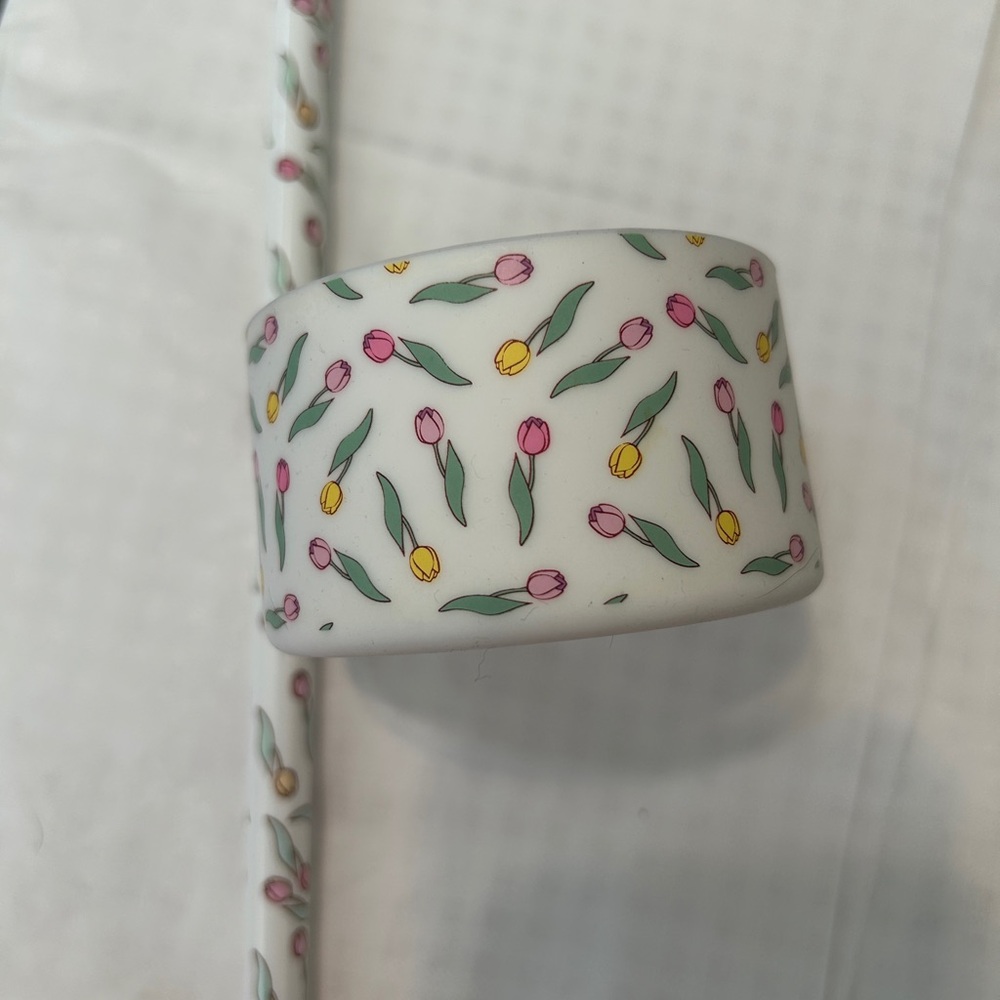 Stanley Floral Patterned Tumbler Boot w/ Matching Straw -